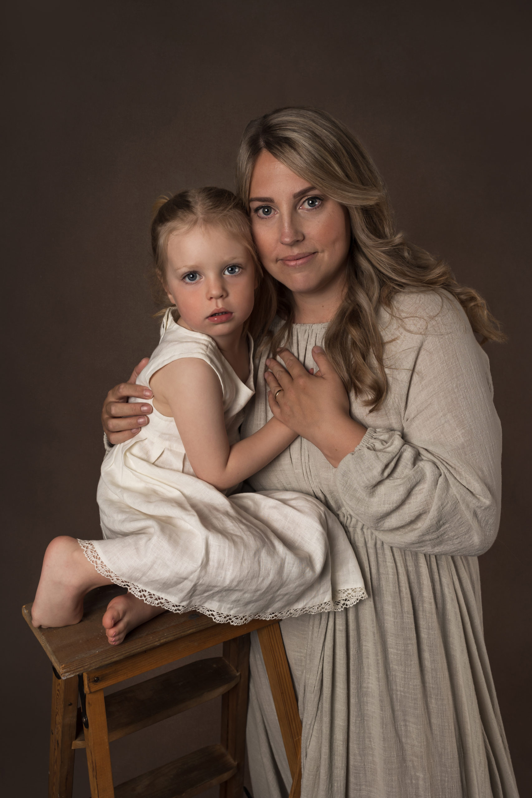 Foto av mor og datter i Vennesla